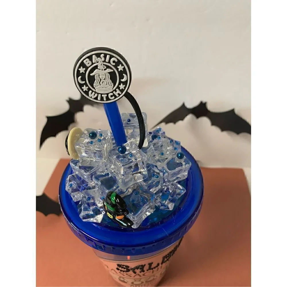 Handmade Snow Globe Halloween/Salem Tumbler